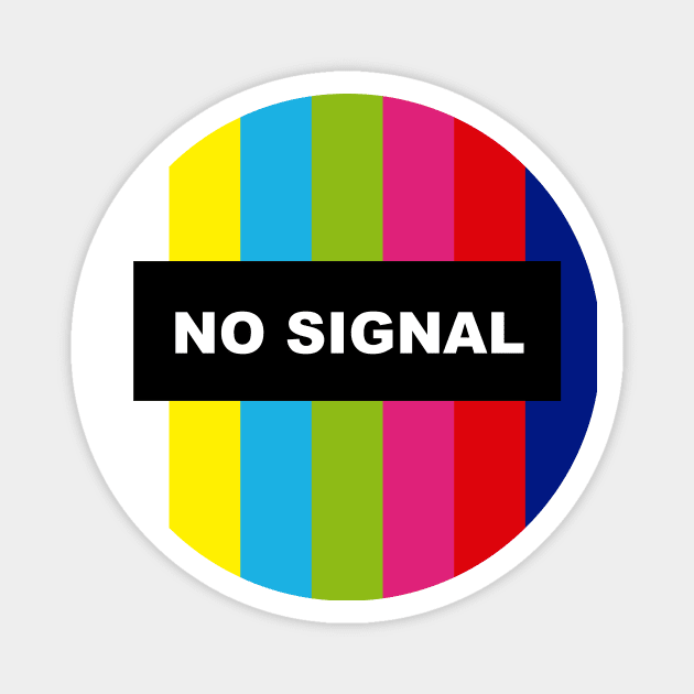 NO SIGNAL Magnet by minicrocks